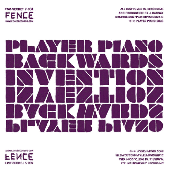 Player Piano / Come In Tokyo - Backwards Invention / See Saw [VINYL]